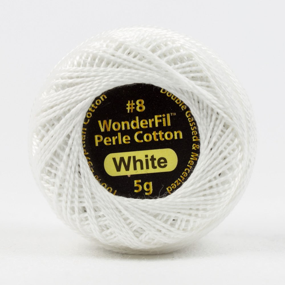 ELEGANZA™ #8WT PERLE COTTON [CL:EL5G-100 WHITE SZ:5G BALL]