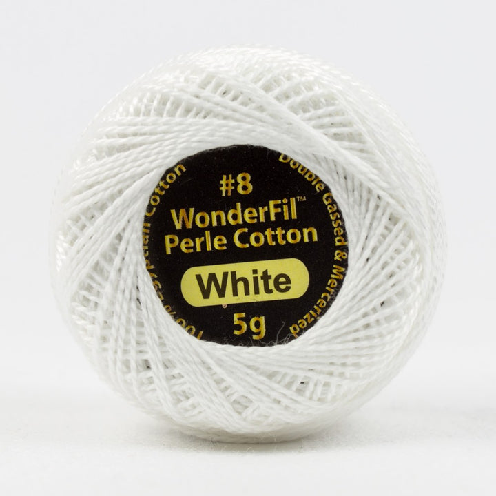 ELEGANZA™ #8WT PERLE COTTON [CL:EL5G-100 WHITE SZ:5G BALL]