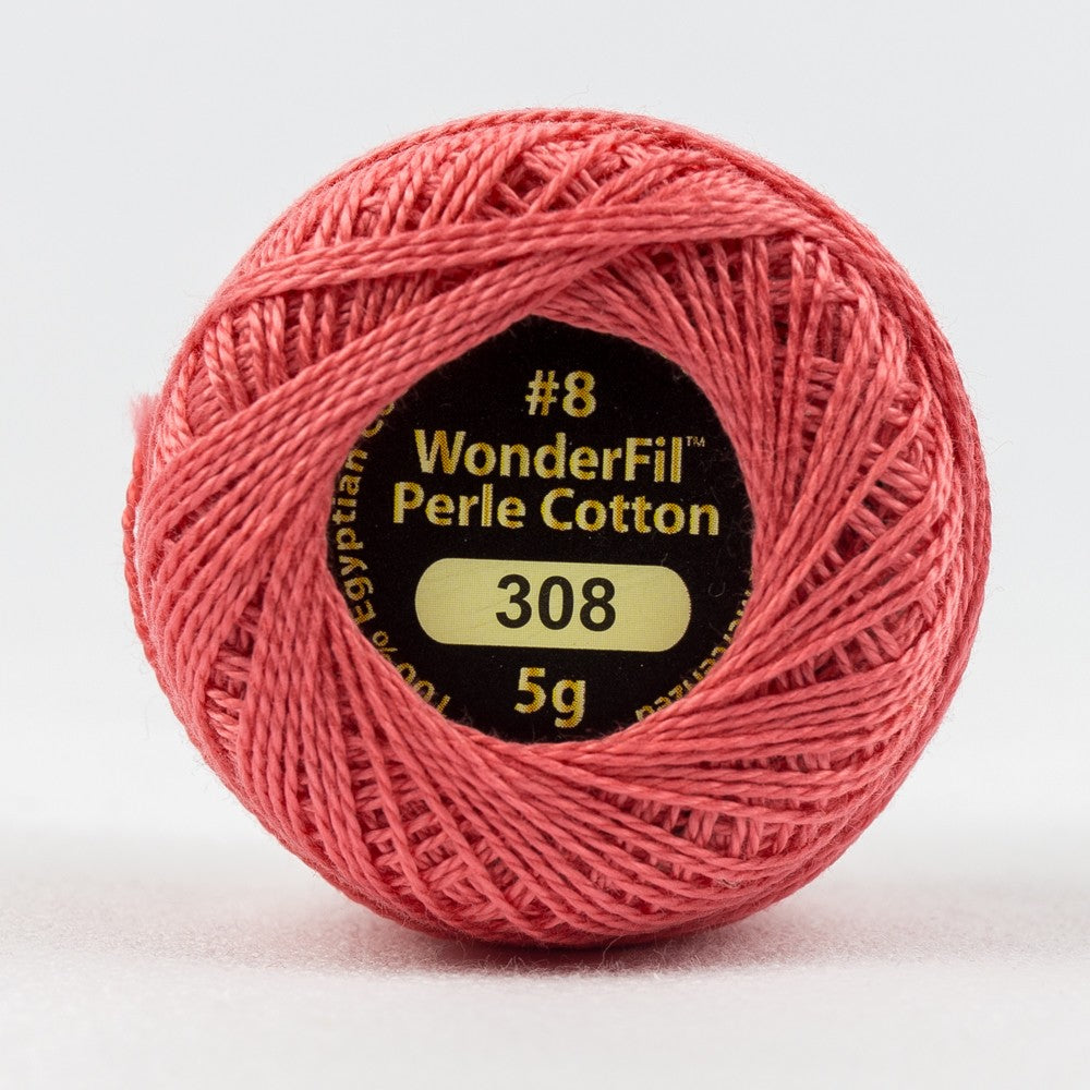 ELEGANZA™ #8WT PERLE COTTON [CL:EL5G-308 RASPBERRY FROST SZ:5G BALL]