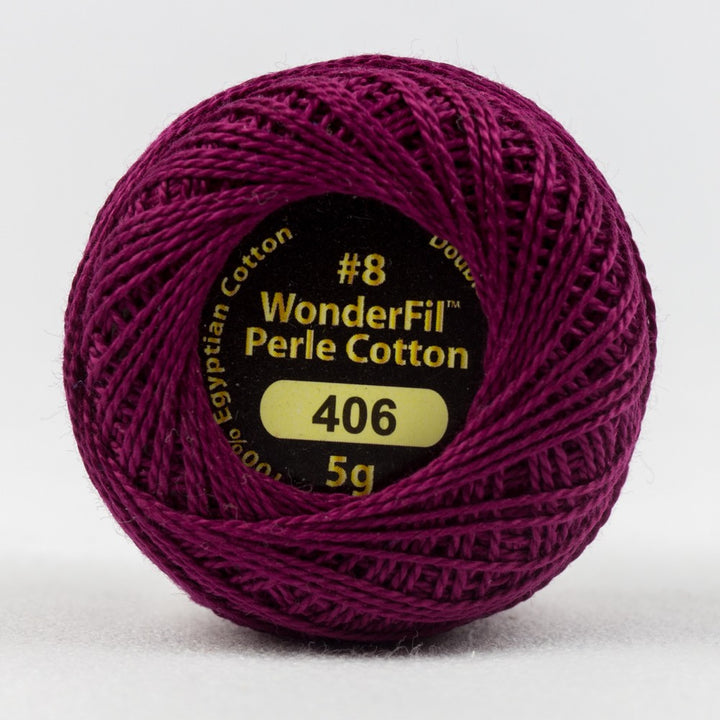 ELEGANZA™ #8WT PERLE COTTON [CL:EL5G-406 GRAPE JELLY SZ:5G BALL]