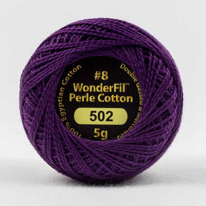 ELEGANZA™ #8WT PERLE COTTON [CL:EL5G-502 PURPLE PASSION SZ:5G BALL]