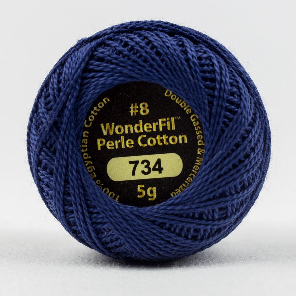 ELEGANZA™ #8WT PERLE COTTON [CL:EL5G-734 DENIM SZ:5G BALL]
