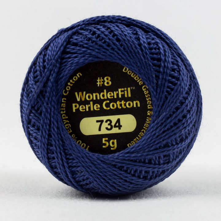 ELEGANZA™ #8WT PERLE COTTON [CL:EL5G-734 DENIM SZ:5G BALL]