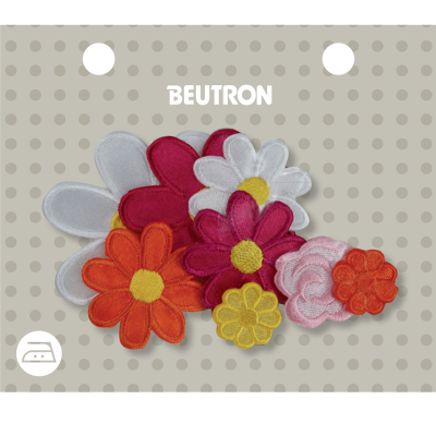 MOTIF IRON-ON MTF ASSORTMENT FLOWERS