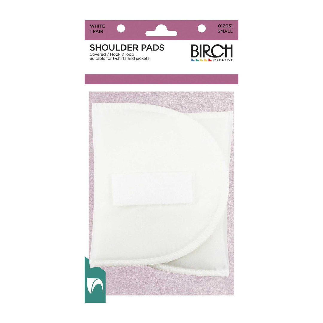 SHOULDER PAD W T/TAPE SML - WHITE