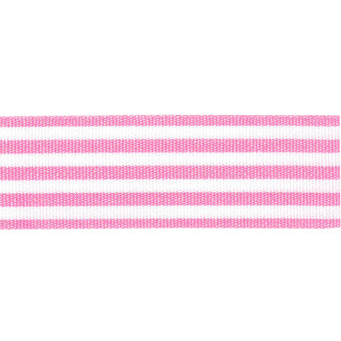 RIBBON STRIPES25MM 113 PINK