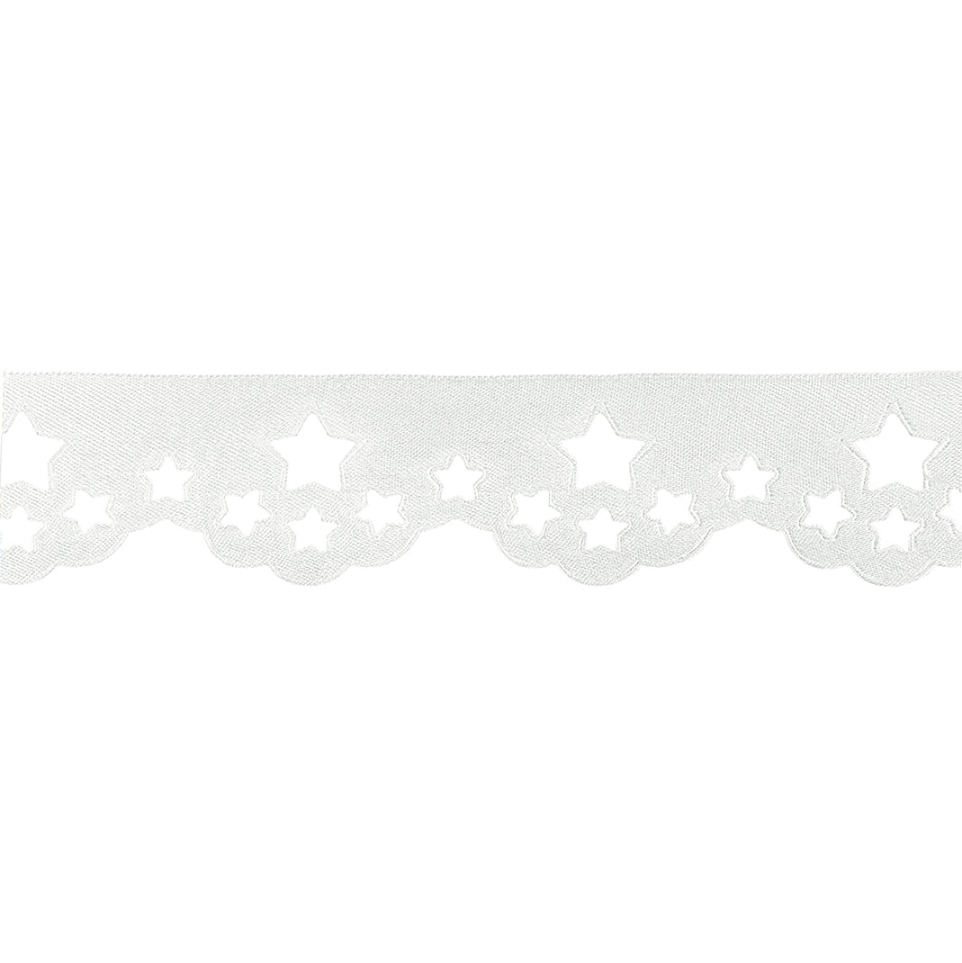RIBBON SCATTER STAR 30MM 1 WHITE