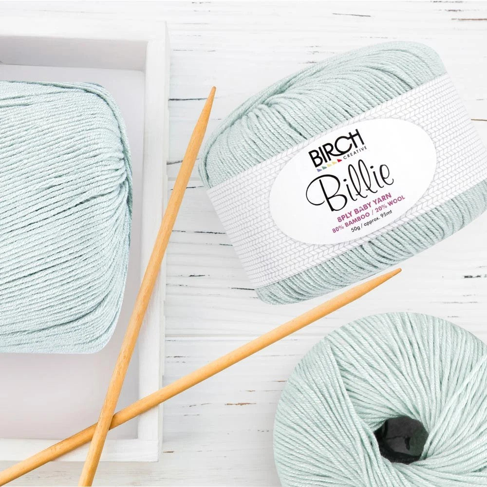 BIRCH YARN BILLIE BAMBOO/WOOL50G APPLE BALL - 06 MINTY