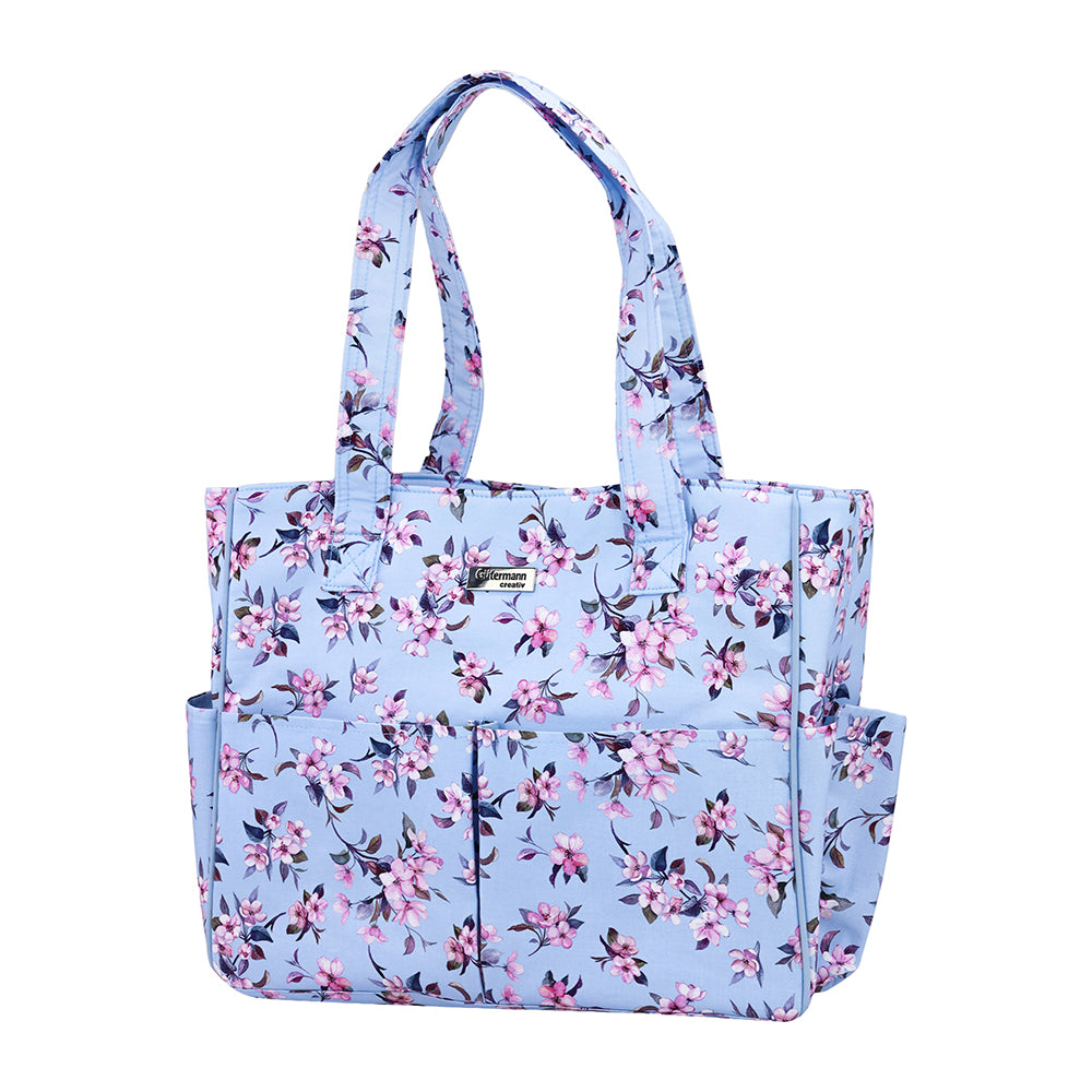 GUTERMANN X BIRCH BLOOMS SEWING TOTE 34X12.5X29CM FLORET BLUE 