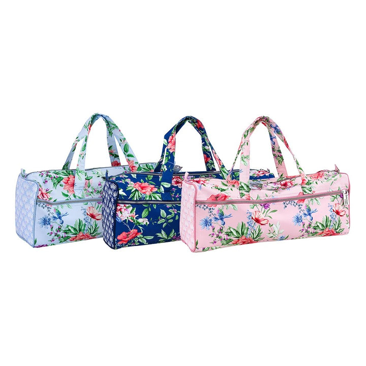 GUTERMANN X BIRCH BLOOMS KNITTING STORAGE BAG 45X14.5X17CM BREEZE PINK