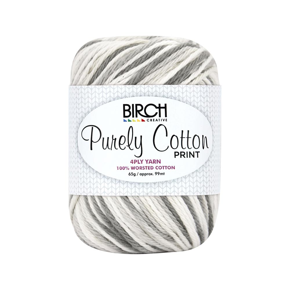 BIRCH 4-PLY YARN 100% COTTON 65G - 004 FOGGY MORNING