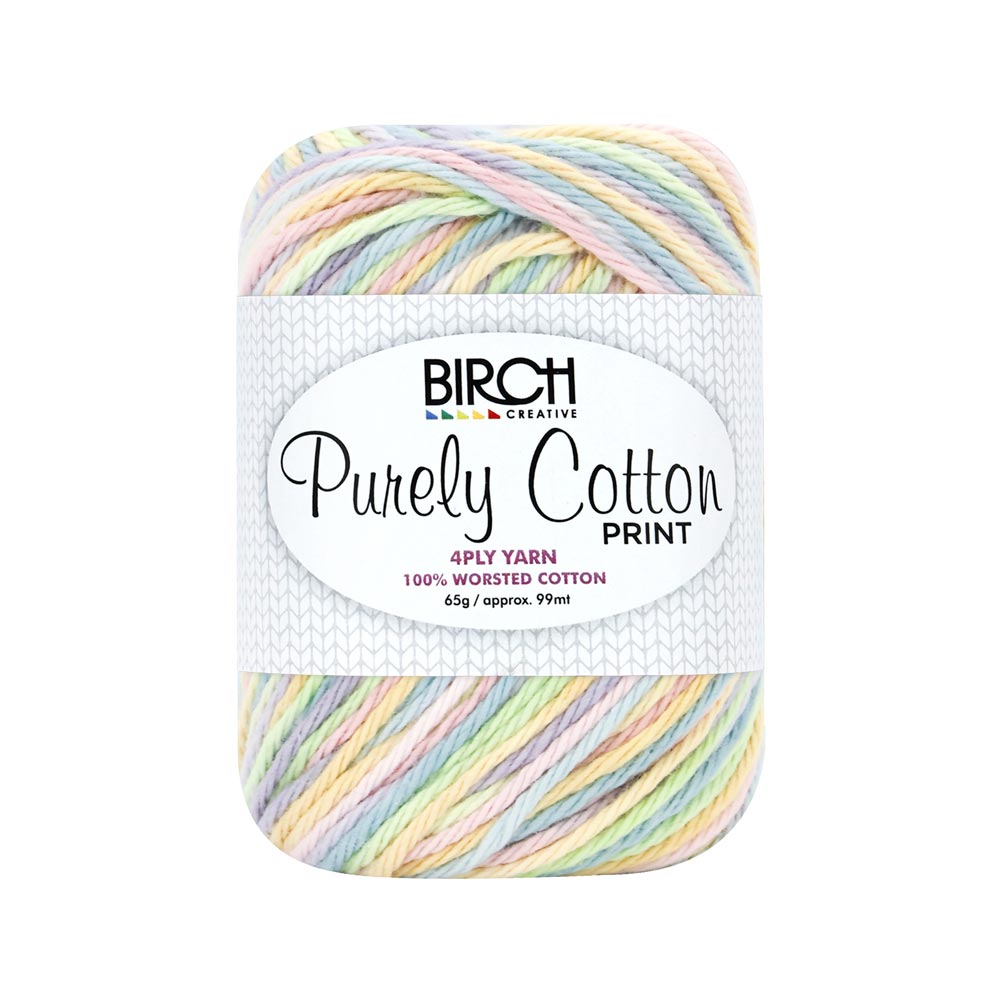 BIRCH 4-PLY YARN 100% COTTON 65G - 006 RAINBOW
