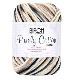 BIRCH 4-PLY YARN 100% COTTON 65G - 007 STONE SHADOW