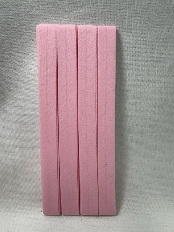 BIAS BINDING BABY PINK 12MM X 5MTR