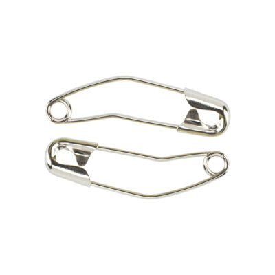 SAFETY PINS CURVE 27MM 100PCS