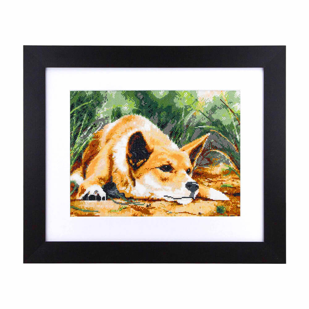 NJP COUNTED CROSS STITCH KIT DINGO
