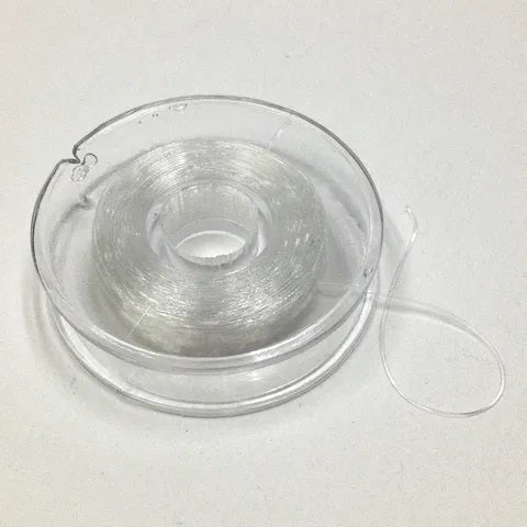 BEADING ELASTIC 0.5MM CLEAR 25M