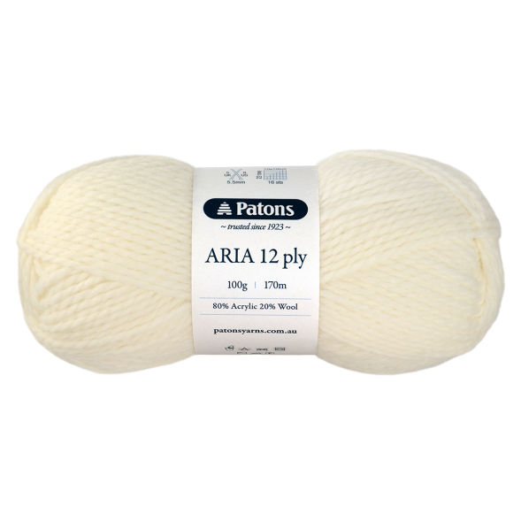 PATONS ARIA 12 PLY 7100 ALABASTER